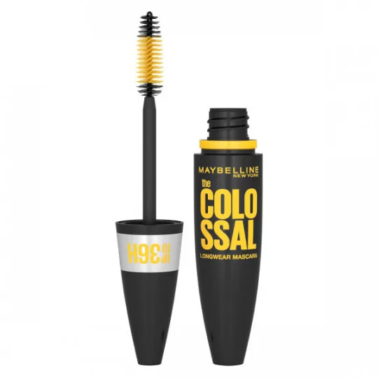 Maybelline New York Colossal 36H Waterproof Mascara - Langanhaltend, Voluminös, Intensiv Schwarz, Perfekt für den ganzen Tag