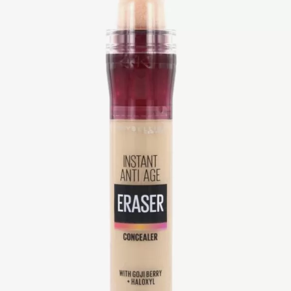 Maybelline New York Instant Anti Age Eraser Concealer 07 Sand - 6.8 ml, Hydraterende, zeer dekkende concealer met applicatiespons, voor een frisse blik