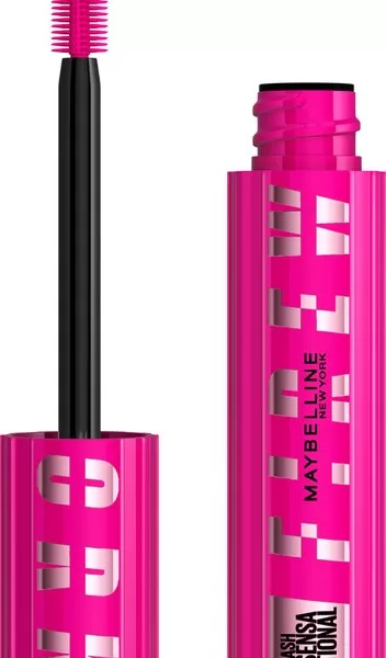 Maybelline Lash Sensational Firework Mascara – 360° Volume & Lengte, Pro-Vitamine B5, SuperSpark™ Borsteltje, Waterproof, Zwart