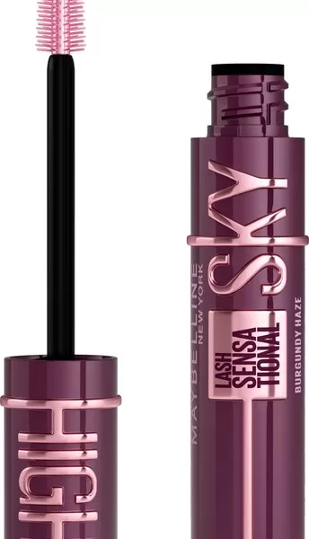 Maybelline Lash Sensational Sky High Mascara Burgundy Haze 7,2ml – Lengte & Volume, Flexibele Borstel, Geschikt voor Gevoelige Ogen