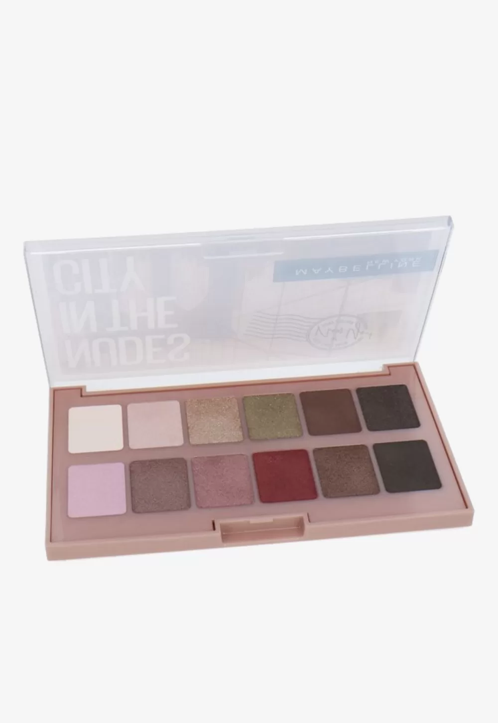 Maybelline Oogschaduw Palette Nudes In The City - 12 Neutrale Kleuren, Perfect voor Dag- en Avondlooks, Langdurige Formule