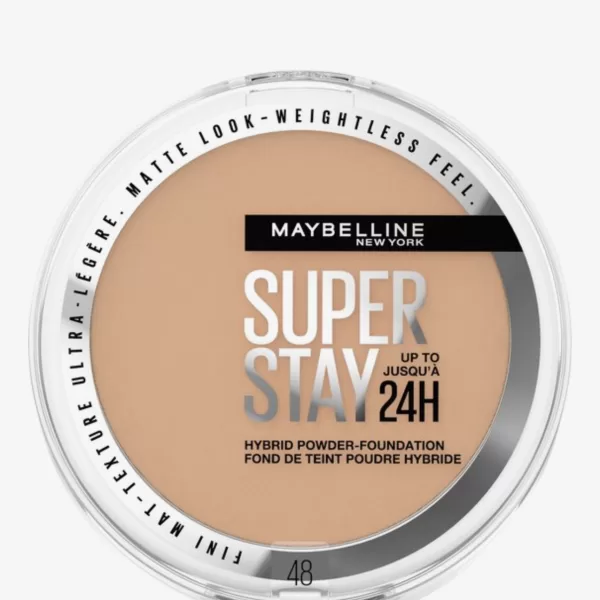 Maybelline SuperStay 24H Hybrid Powder Foundation 48 - Langhoudend, Waterproof, Matte Dekking, Superlichte Textuur - Poeder Foundation