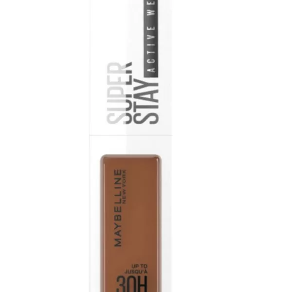 Maybelline SuperStay 30H Active Wear Concealer 65 Deep Bronze - 10ml, Waterproef, Vegan, Matte Finish, Volledige Dekking, Lichte Textuur