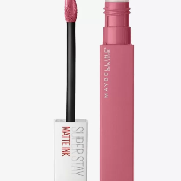 Maybelline Superstay Matte Ink Lippenstift 125 Inspirer - Langanhaltender, rosa Lippenstift für intensiven Farbauftrag und matte Finishes