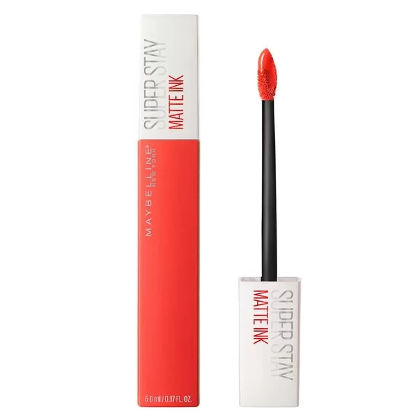 Maybelline SuperStay Matte Ink 25 Heroine Lippenstift - Ultra-matte, langhoudend (16 uur) - Rood, smudgeproof, transferproof - Perfecte applicatie