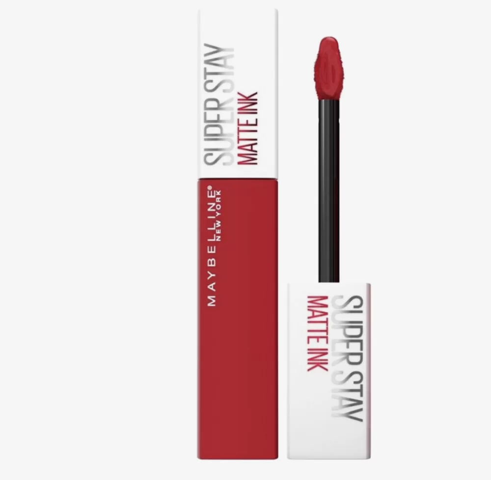 Maybelline SuperStay Matte Ink Lippenstift 325 Shot Caller - Langhoudend, Rood, Precisie Applicator, 16 Uur Kleur, Masker-Vriendelijk