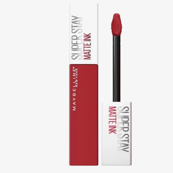 Maybelline SuperStay Matte Ink Lippenstift 325 Shot Caller - Langhoudend, Rood, Precisie Applicator, 16 Uur Kleur, Masker-Vriendelijk