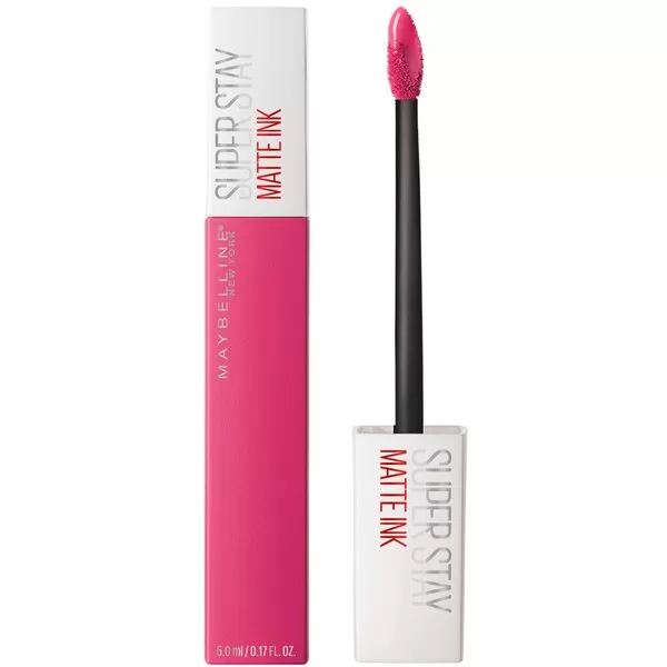 Maybelline Superstay Matte Ink Lipstick 30 Romantic - Roze Liquid Lipstick, 5 ML, Tot 16 Uur Langhoudend, Transferproof & Smudgeproof