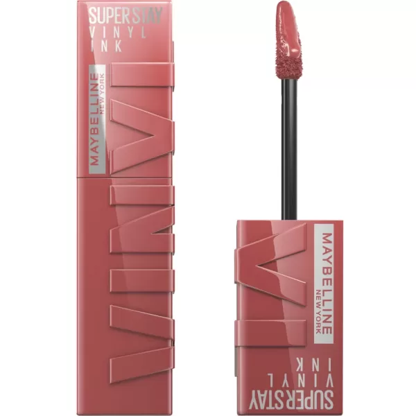 Maybelline Superstay Vinyl Ink 115 Peppy - 2x Vloeibare Lipstick - Glanzende Kleur, Hoge Dekking, 16 Uur Houdbaarheid, Comfortabele Textuur