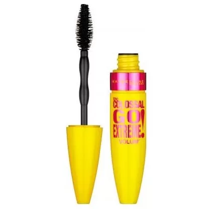 Maybelline The Colossal Go Extreme Volume Mascara - Zwart, 20x Collageen, Extreme Volume, Gegolfde Steel, Volum’ Express