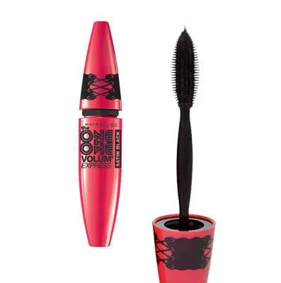 Maybelline Volum'Express One by One Mascara - Bruin, Scheidt en Versterkt Wimpers, Lash Catcher Borstel, Voor Flirty Ogen