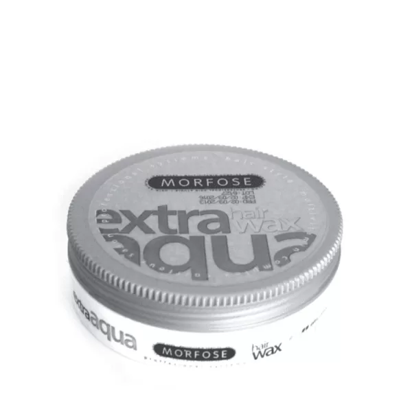 Morfose Extra Aqua Haarwax 175ml - Flexibele Styling, Natuurlijke Glans, Geschikt voor Droog & Nat Haar, Unieke Kaugomballen Geur