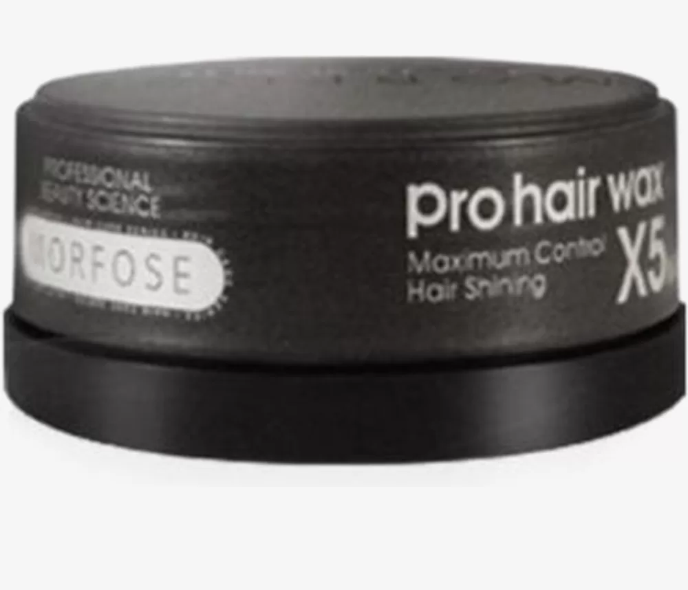 Morfose Pro Hair Wax X5 für Männer - Maximum Control, 150ml - Flexibel, Natuurlijke Glans, Geschikt voor Nat en Droog Haar, Professionele Kwaliteit