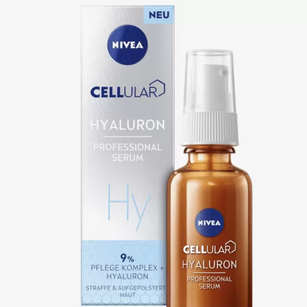 NIVEA Cellular Hyaluron Serum Professional 30 ml – Intensivpflege für strahlende Haut mit Hyaluronsäure, Anti-Aging Effekt, Feuchtigkeitsspender