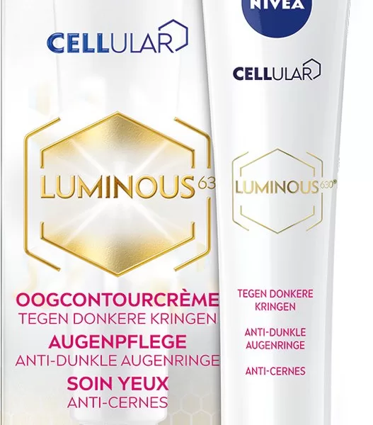 NIVEA Cellular Luminous Oogcrème 15 ml - Anti-Spot, Vermindert Donkere Kringen, Hydrateert, Geschikt voor Gevoelige Huid, Zichtbare Resultaten in 4 Weken