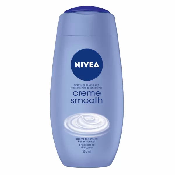 Nivea Douchecreme Crème Smooth 250 ml (6 stuks) - Hydraterende sheaboter voor droge, gevoelige huid - Dermatologisch getest, pH-neutraal