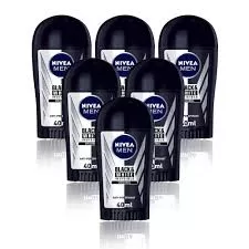 Nivea Men Deodorant Stick Black & White Invisible Original – 6er Pack á 40 ml – Antitranspirant, alkoholfrei, ohne Rückstände