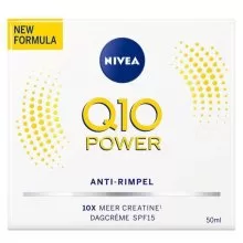 Nivea Q10 Power Anti-Rimpel Dagcrème 50ml - Verstevigende Hydratatie met SPF 15, Bestrijdt Fijne Lijntjes en Rimpels