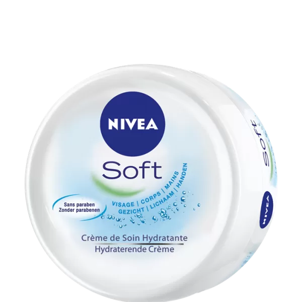 NIVEA SOFT Universele Verzorging 300ml - Hydraterende Crème voor Lichaam, Gezicht en Handen met Lichte Textuur, Dagelijkse Verzorging