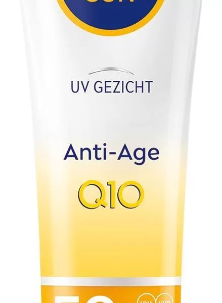 NIVEA Sun UV Anti-Age & Anti-Pigment Gezichtszonnebrand SPF 50 - 50 ml, Hydraterend, Niet-vet, UVA/UVB Bescherming, Voor Dagelijks Gebruik