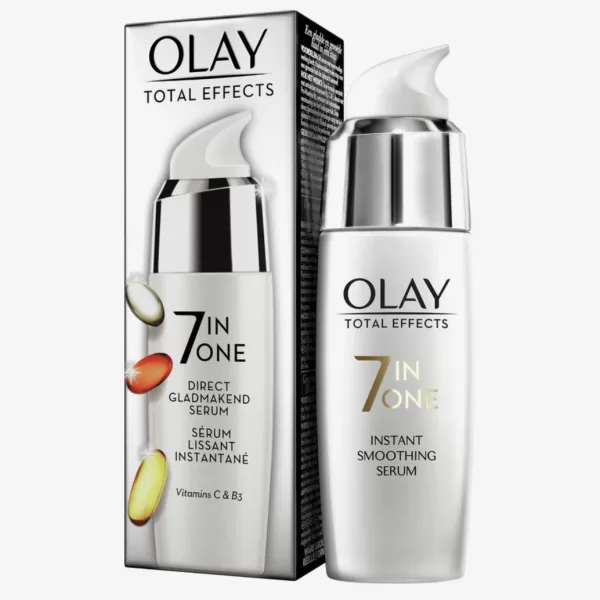 Olay Total Effects 7in1 Serum met Niacinamide - 50ml, Gladmakend, Hydrateert, Antioxidanten, Geschikt voor Alle Huidtypen, Niet-vettig