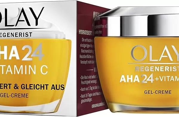 OLAY Vitamin C + AHA24 Dagcrème 50ml - Hydratatie, Stralende Huid, Egalere Teint, 1+1 Gratis, Dermatologisch Getest, Citrusgeur