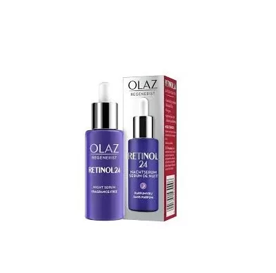 Olaz Regenerist Retinol 24 Nachtserum 40ml - Hydrateert, vermindert rimpels & donkere vlekken, zonder geur & kleurstoffen, dagelijks gebruik