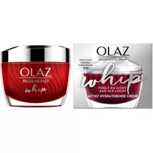 Olaz Regenerist Whip Hydraterende Crème 50 ml - Anti-veroudering, lichte textuur, matte finish, vermindert rimpels, perfect voor make-up basis