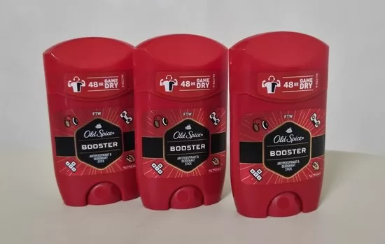 Old Spice Deodorant Stick Booster – 3x50ml für Männer, 48h Schutz gegen Schweiß & Geruch, kein Alkohol, schont schwarze & weiße Kleidung