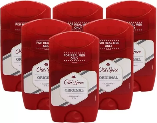 Old Spice Whitewater Deodorant Stick Voordeelverpakking 6x50ml - Frisse geur, geen vlekken, langdurige frisheid, makkelijk in gebruik