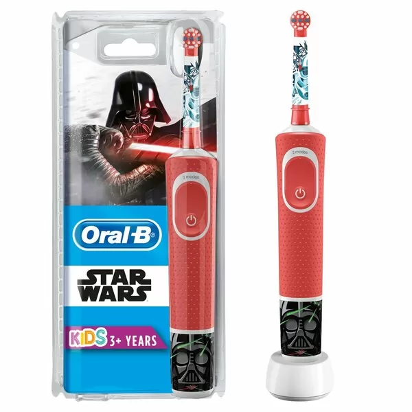 Oral-B Star Wars Stages Power Kids Elektrische Tandenborstel - Zachte Borstelharen, Disney MagicTimer App, Oplader Inbegrepen, 2D Reinigingsactie