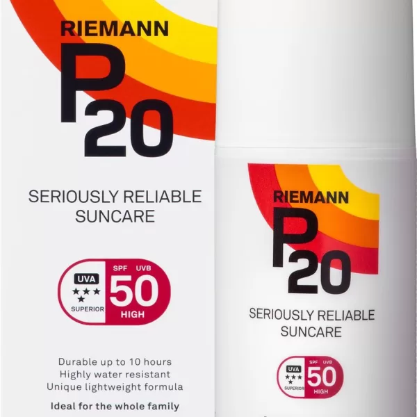 P20 SPF 50+ Zonnebrand Spray 200ml - Waterresistent, Tot 10 Uur Bescherming, Geschikt voor Gevoelige Huid en Kinderen, Lichte Formule