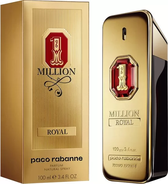 Paco Rabanne 1 Million Royal 100 ml Pure Parfum Spray - Herenparfum met Houtachtige Noten en Lavendel - Flamboyante Geur voor Mannen