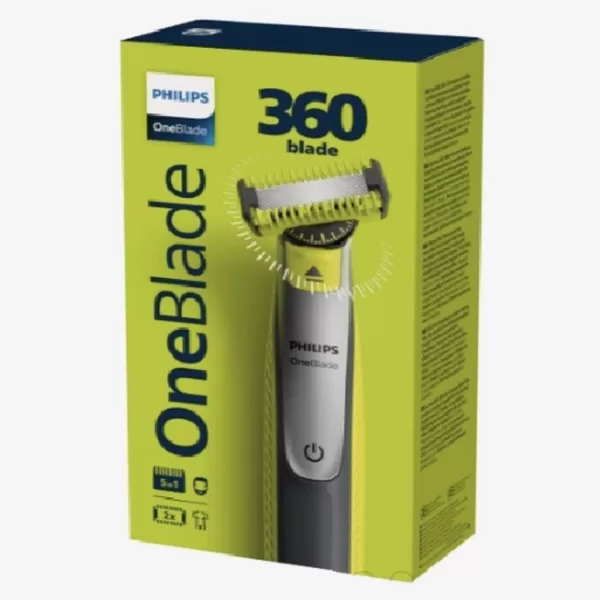 Philips OneBlade Face + Body QP2834/20 – Hybride Styler 360° – Trim, Scheer & Style – Voor Gezichts- en Lichaamshaar