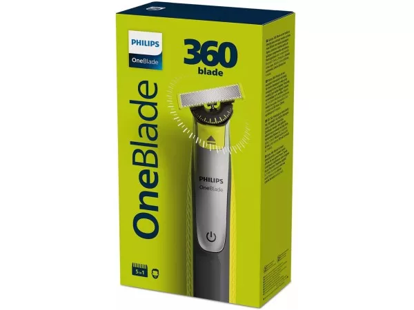 Philips OneBlade QP2730/20 Hybride Styler – 360° Scheerapparaat zum Trimmen, Rasieren & Stylen für alle Haartypen