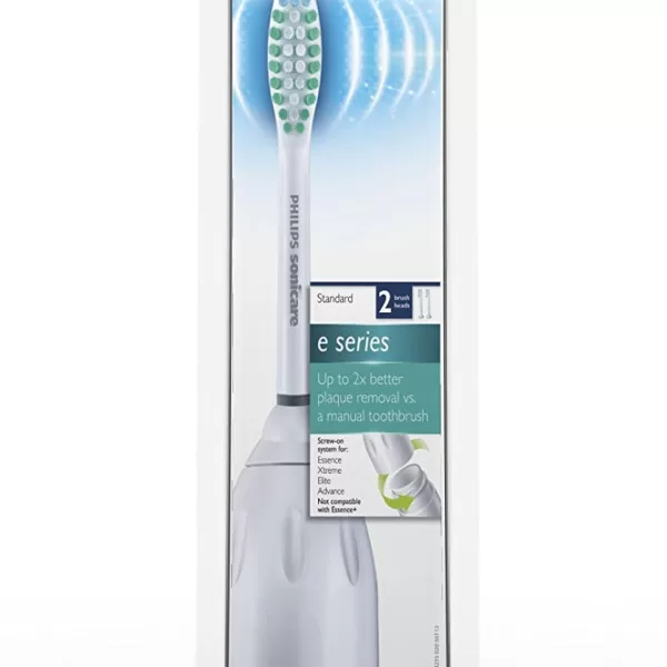 Philips Sonicare HX7022/07 Elite 2-pack Vervangende Borstelkoppen - Zacht, Geschikt voor 5000, 7000, 9000 Series - Wit