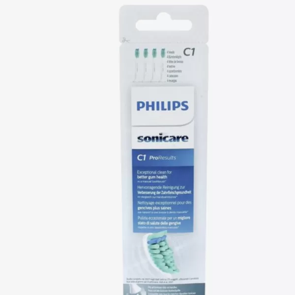 Philips Sonicare ProResults HX6014/07 Opzetborstels - 4 Stuks voor HealthyWhite, FlexCare, DiamondClean & meer - Superieure Reinigingservaring