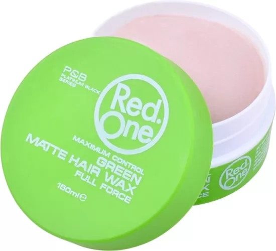 Red One AQUA WAX Green - 150ml Haarstyling Wax mit Vitaminen, Glanz & langanhaltendem Halt, verhindert Haarfettung, 1PACK