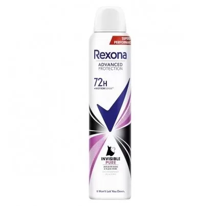 Rexona Woman Invisible Deodorant Spray - 5 x 200 ml - Antimanchas, Huidvriendelijk, Langdurige Bescherming, Fris Geur