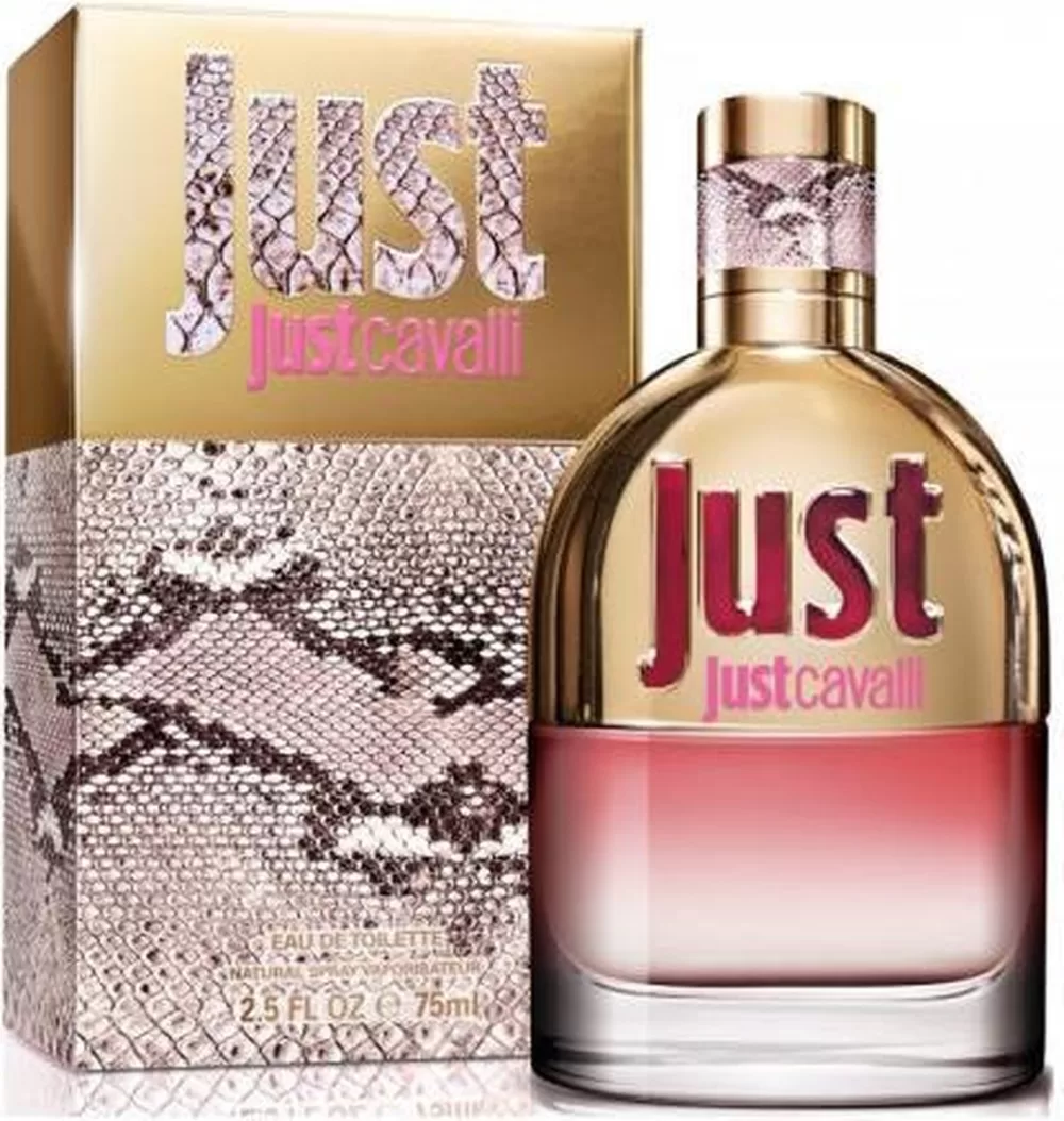 Roberto Cavalli Just Cavalli for Her Eau de Toilette 75ml – Sexy & Verleidelijk Parfum voor de Vrouw, Bloemige Geurnoten