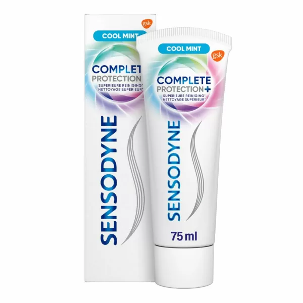 Sensodyne Complete Protection Tandpasta 6x75ml - Cool Mint, Klinisch Bewezen Bescherming voor Gevoelige Tanden, Daily Care