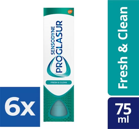 Sensodyne Proglasur Tandpasta Multi-Action 75ml - Voordeelverpakking 6 stuks - Bescherming tegen tanderosie en gevoelige tanden