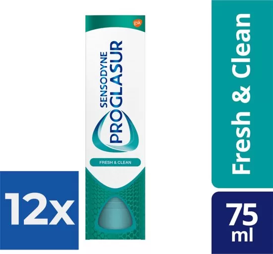 Sensodyne Proglasur Tandpasta Multi-Action 75ml - Voordeelverpakking 12 stuks | Bescherming tegen tanderosie & frisse adem