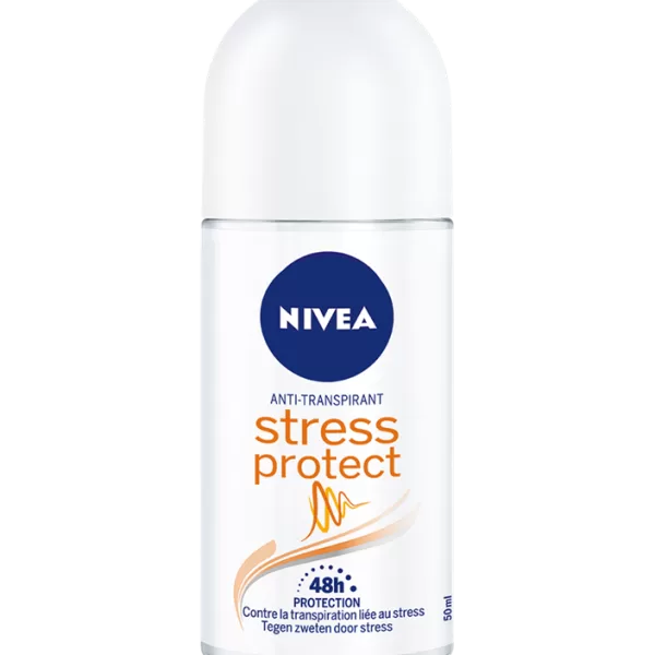 STRESS PROTECT ROLL-ON Anti-Transpirant 50ml - 48h Schutz gegen Schwitzen durch Stress, langanhaltende Frische für empfindliche Haut