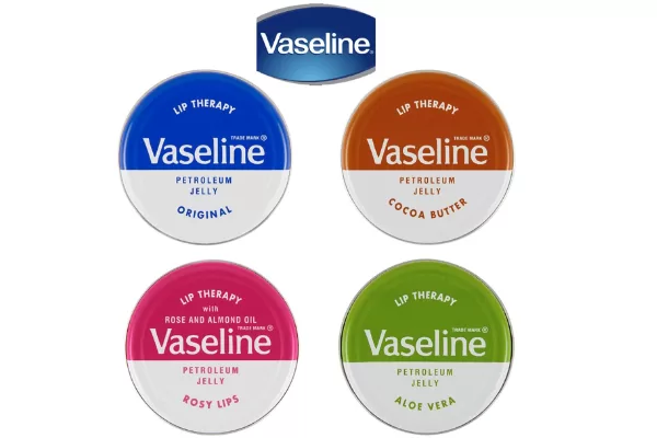 Vaseline Lip Therapy Voordeelverpakking 4x20g – Rosy Lips, Aloë Vera, Cacao & Original – Hydrateert & Herstelt Lippen