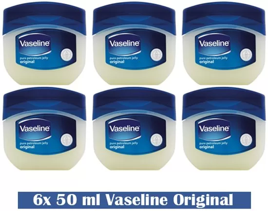 Vaseline Original Pure Petroleum Jelly 50g – Hydratisierende Pflege für trockene Haut, schützt vor Feuchtigkeitsverlust, ideal für die tägliche Anwendung