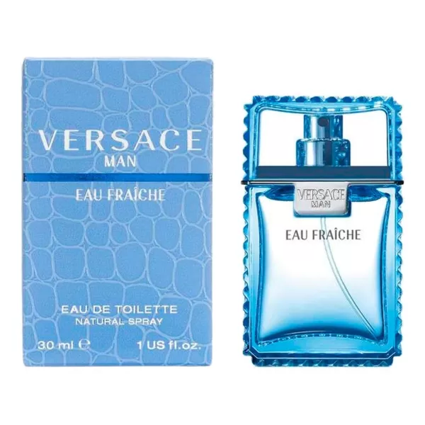 Versace Eau Fraiche Men EDT 30ml - Charismatic, Zesty & Elegant Men's Cologne - Perfect Gift for Cologne Enthusiasts