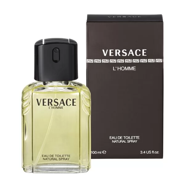 VERSACE L'HOMME Eau de Toilette Spray 100 ml - Luxe Geur voor Mannen, Flacons, Langdurige Fragrance, Verzorgingsproduct