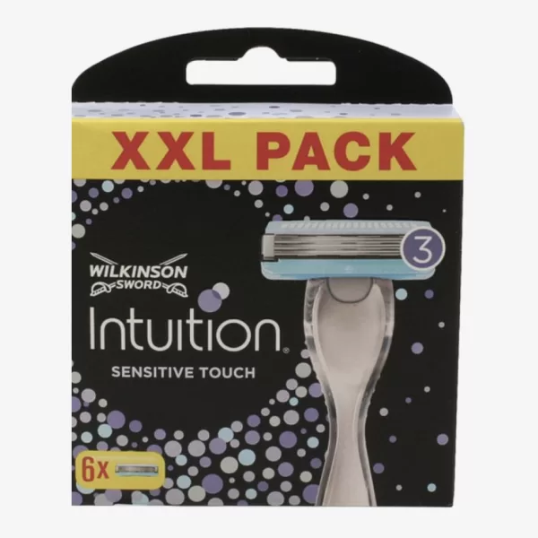 Wilkinson Intuition Sens.Touch Rasierklingen XXL Pack - 6 Stück für sanfte und gründliche Rasur, hautfreundlich und bequem