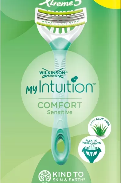 WILKINSON MY INTUITION Comfort Sensitive Wegwerpmesjes - 8 stuks, 3 Flexibele Mesjes, Voor Zorgeloze Scheerbeurt & Huidverzorging